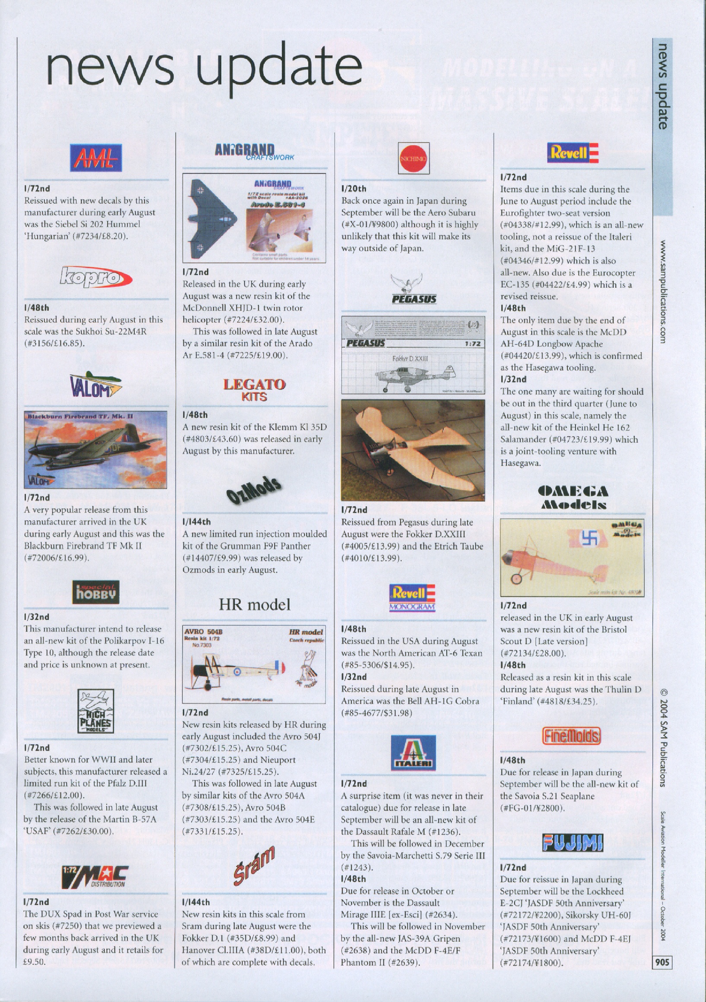 Scale Aviation Modeller International 2004-10